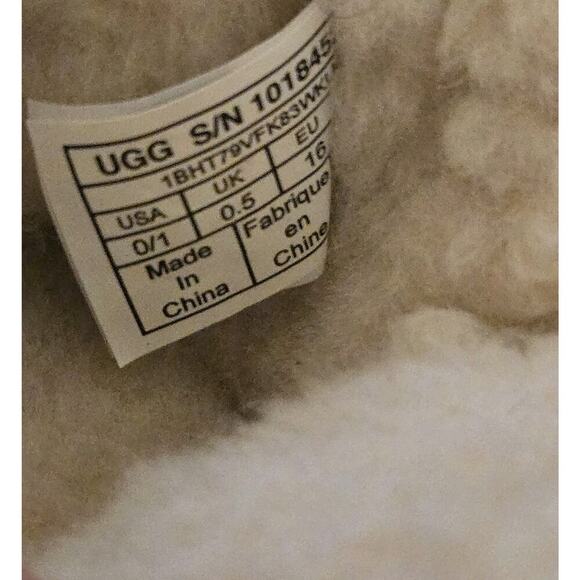 UGG Pink Suede Infant Slip On Baby Booties Boots Size‎ US 0/1 - Picture 6 of 7